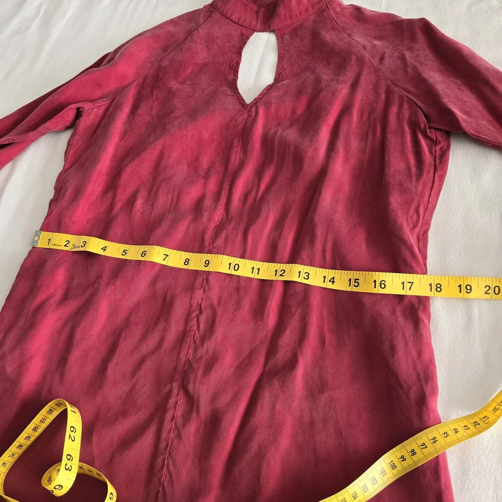 NWT Revolve Blaque Label Maroon Keyhole Mini Dress Small Mock Neck Long Sleeve - Picture 5 of 13